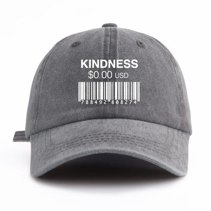 KINDNESS Print Washed Baseball Cap For Adults