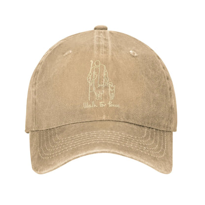Walk For Peace Washed Baseball Cap