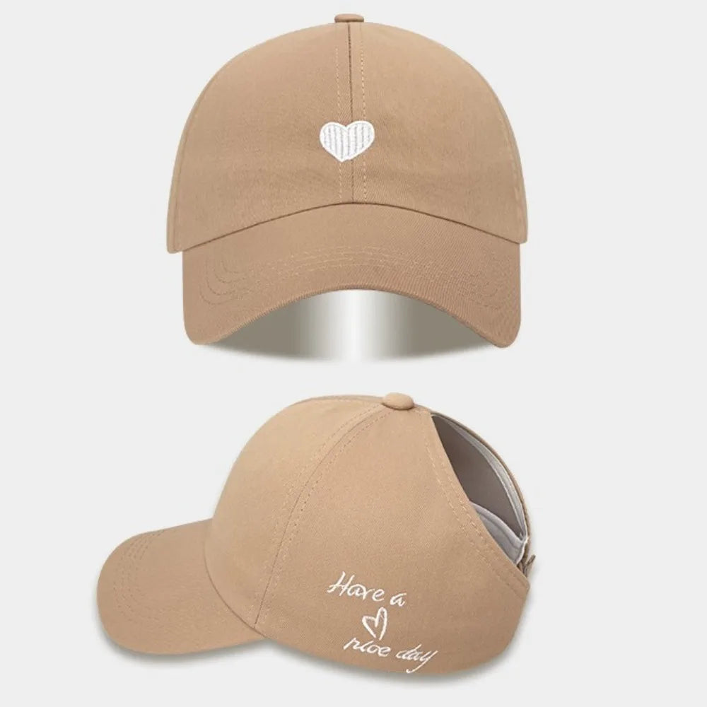 Embroidery Love Heart Baseball Cap