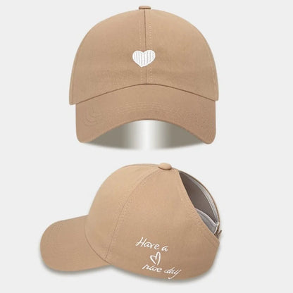Embroidery Love Heart Baseball Cap