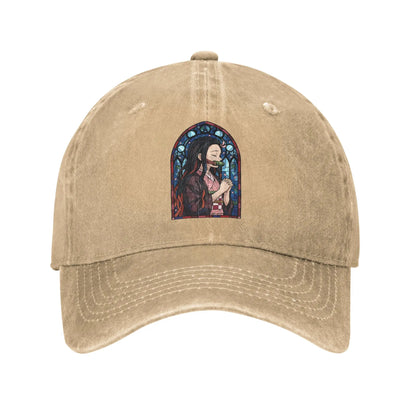 Pure Color Dad Hats Nezuko Kamado Baseball Caps Demon Slayer