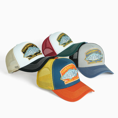 Embroidered Fishing Baseball Cap