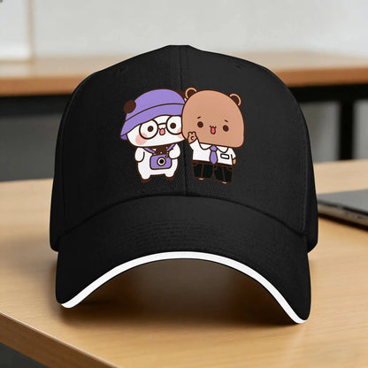 Bear And Panda Bubu Dudu Balloon Sun Baseball Cap