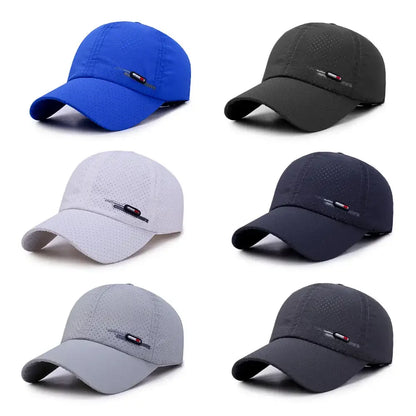 Summer Quick Dry For Men Sports Running Sweat Baseball Cap Male