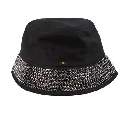 Unisex Bucket Hat Rhinestones Blingbling Fisherman Hat