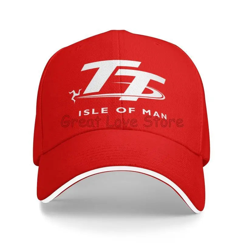 Isle of Man TT Races Motorcycle Print Baseball Cap