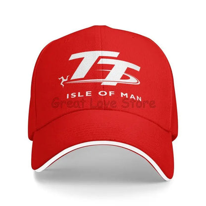 Isle of Man TT Races Motorcycle Print Baseball Cap