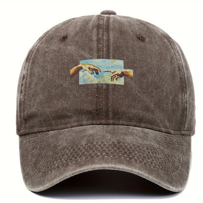 Vintage Printed Baseball Cap For Both Men And Women