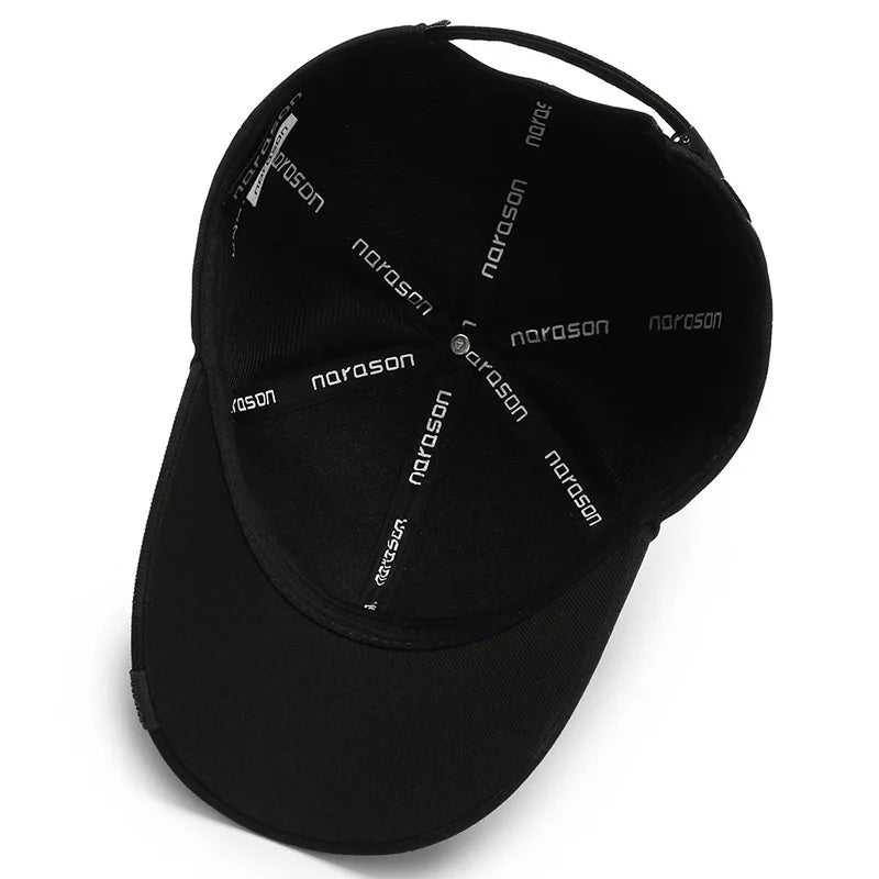 New Black Baseball Caps For Men Women Sunhat Solid Letter Sunscreen Cap