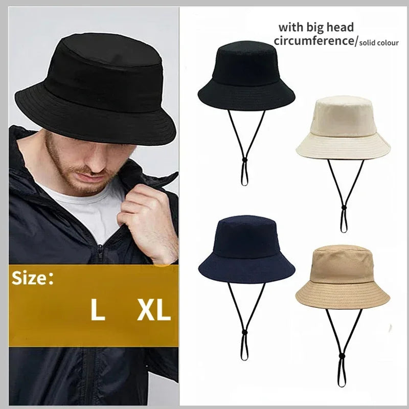 Bob Big Head  Bucket Hats 61CM for Men Women Summer Mountaineering Hat