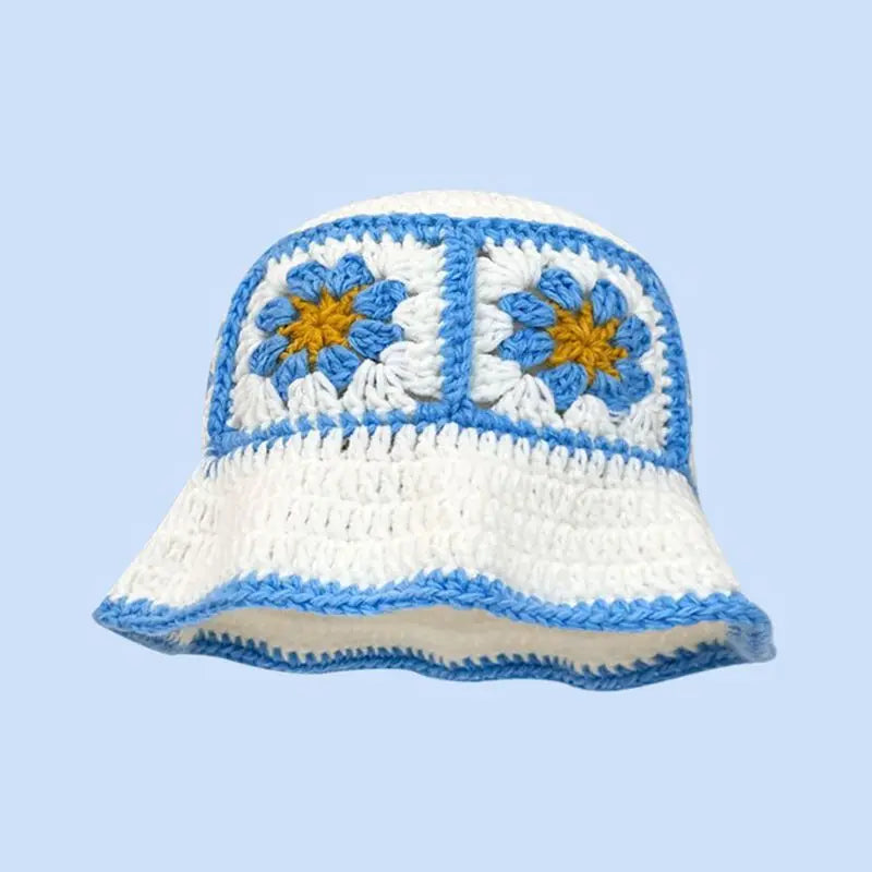 Autumn New Crochet Korean Handmade Bucket Hat Women