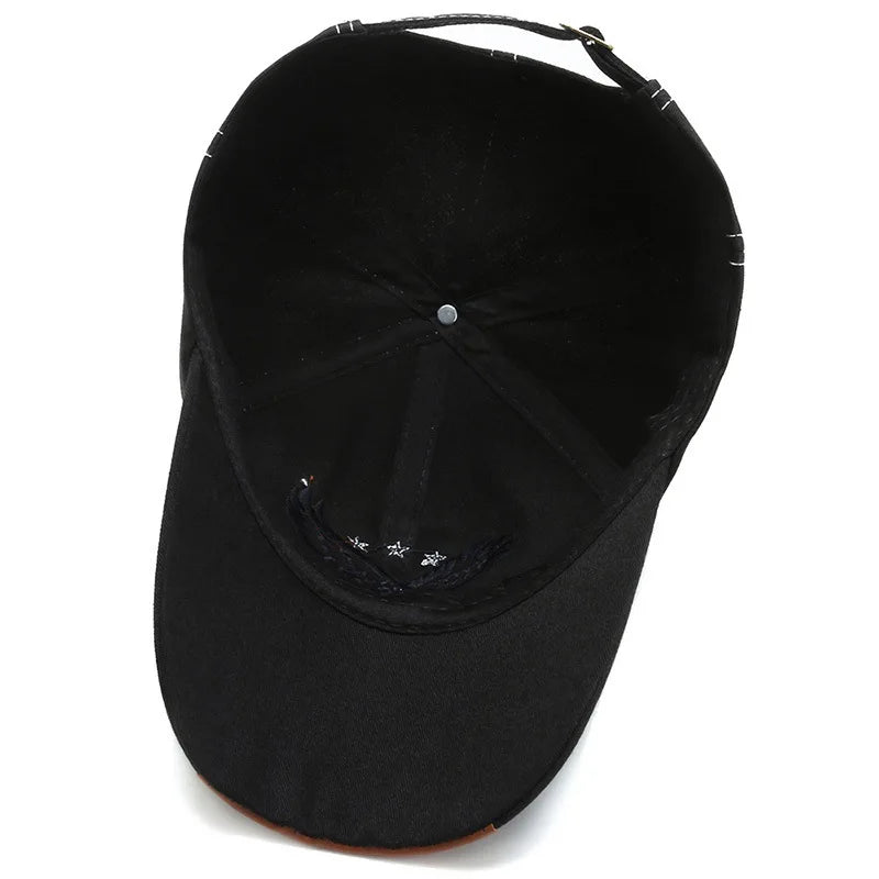 Unisex Sunshade Breathable Baseball Cap With Eagle Embroidery