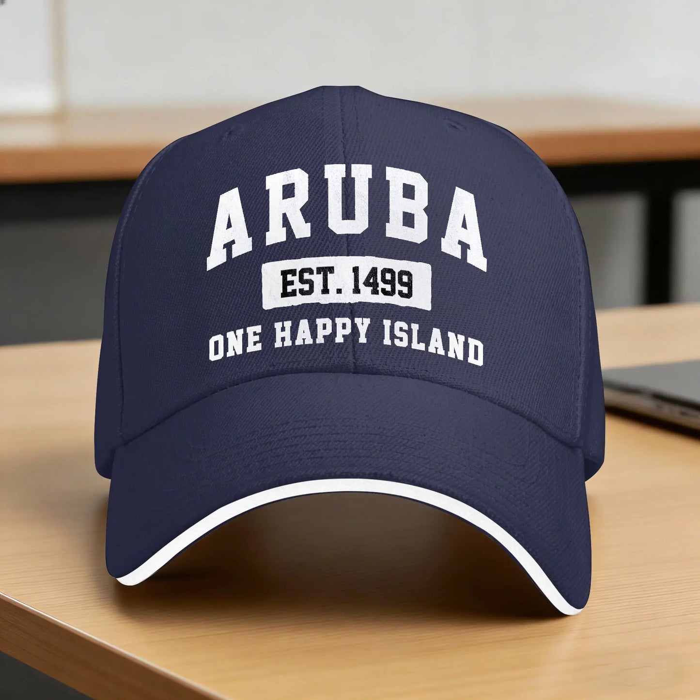 Spring Casual Baseball Cap Vintage Varsity Aruba Outdoor Gym Trucker Hat