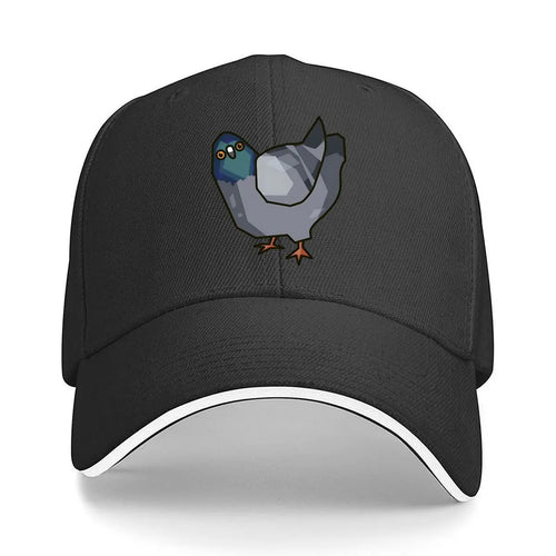 Low Poly Pigeon Quirky Character Baseball Cap