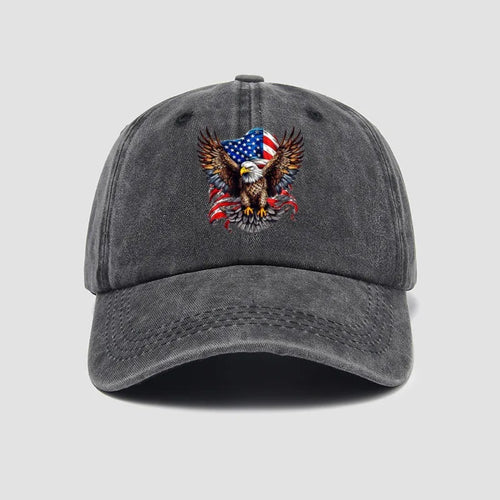 Eagle Flag Printed Baseball Cap For Men And Women