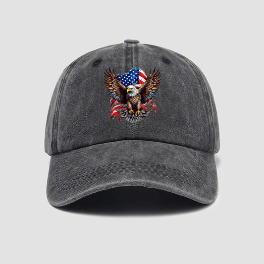 Eagle Flag Printed Baseball Cap For Men And Women