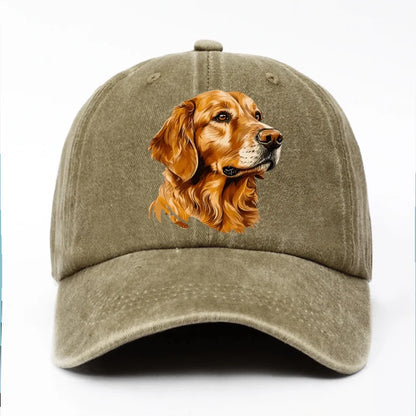Golden Retriever Printed Baseball Cap