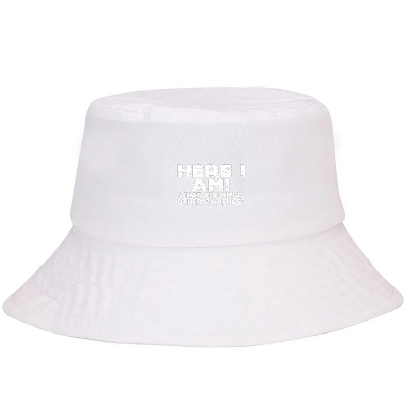 Bucket Hat Cotton Fisherman Hat For Women Men Funny Print