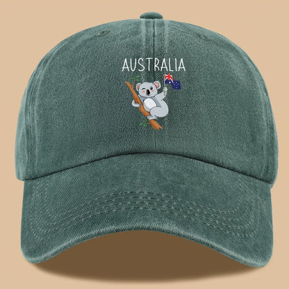 Australia Koala & Flag Baseball Cap