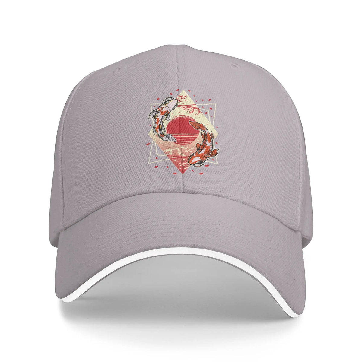 Japanese Koi Fish Sakura Baseball Cap