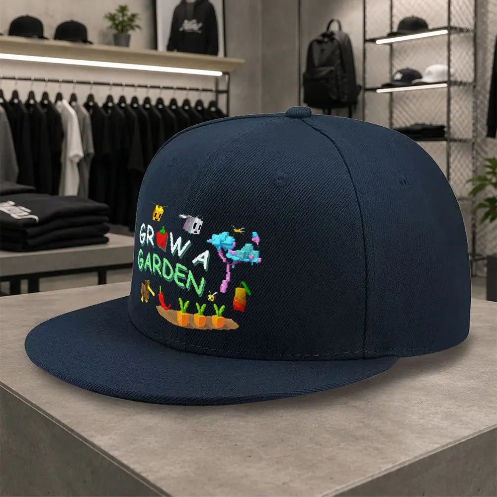 GROW A GARDEN Pixel Style Unisex All-Match Snapback Cap