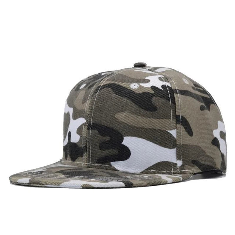 Unisex Light Plate Camouflage Hip-Hop Hats Baseball Caps Sunscreen Hat Snapback Caps