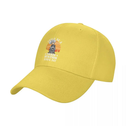 Train Station Kind of Day Baseball Cap