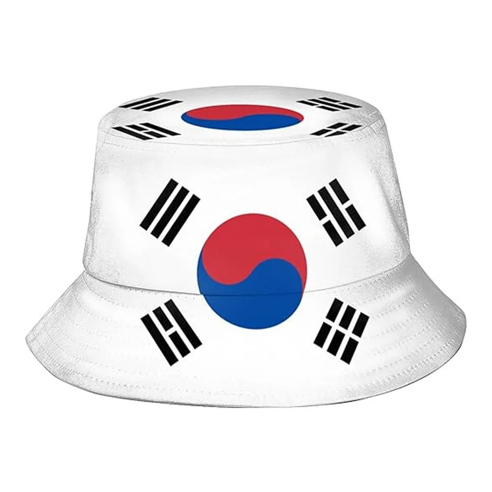 Flag Print Cheer Hat Bucket Hat