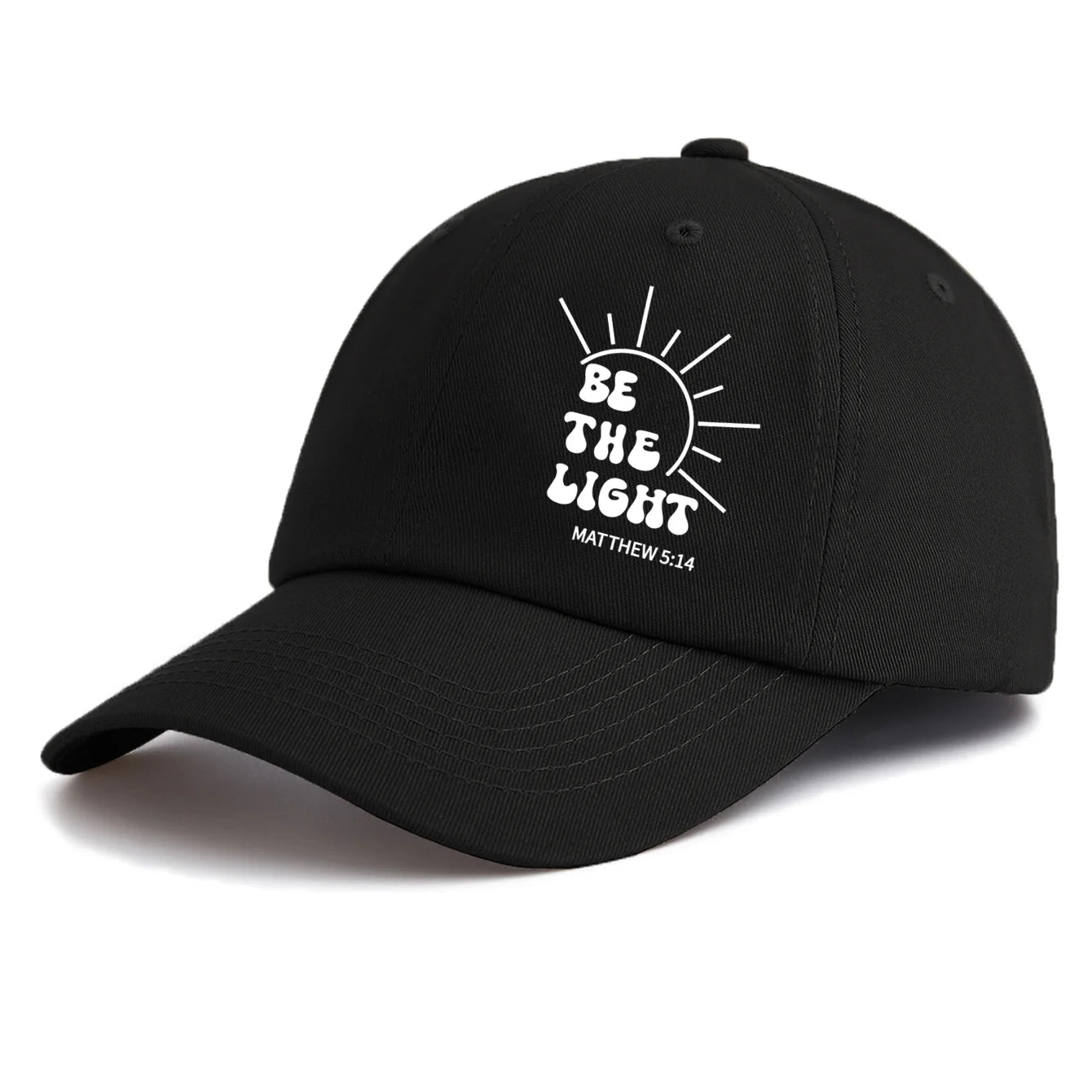 BE THE LIGHT Print Baseball Cap For Adults