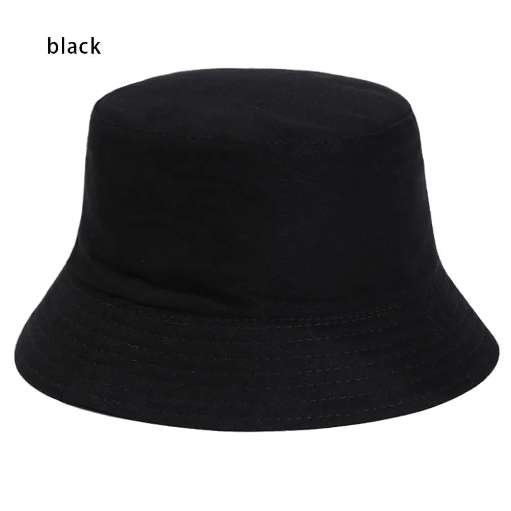 Fashion Bucket Hat PU Leather Fishing Cap Hiking Hat Hip-Hop Hat For Women and Men