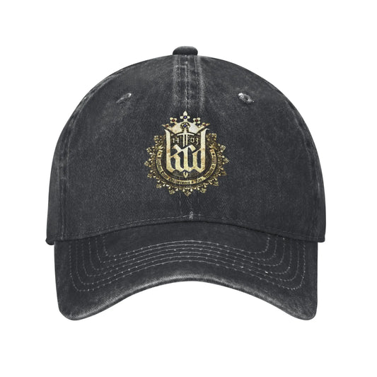 Kingdom Come Deliverance Logo Baseball Cap Distressed Denim RPG Game