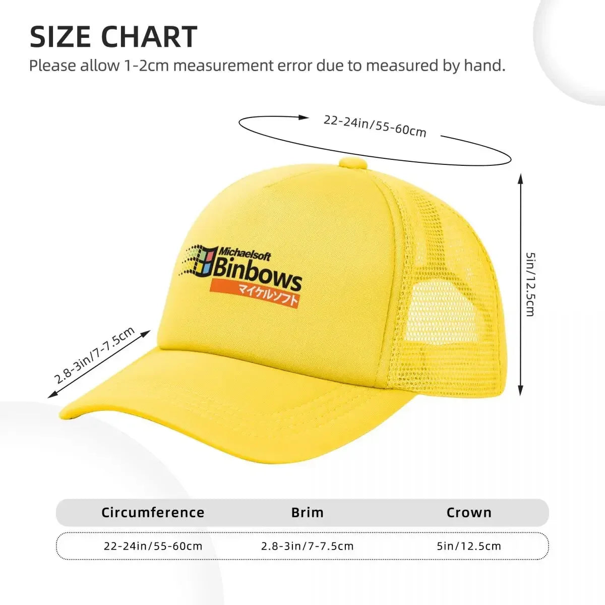 Michaelsoft Binbows Mesh Baseball Caps