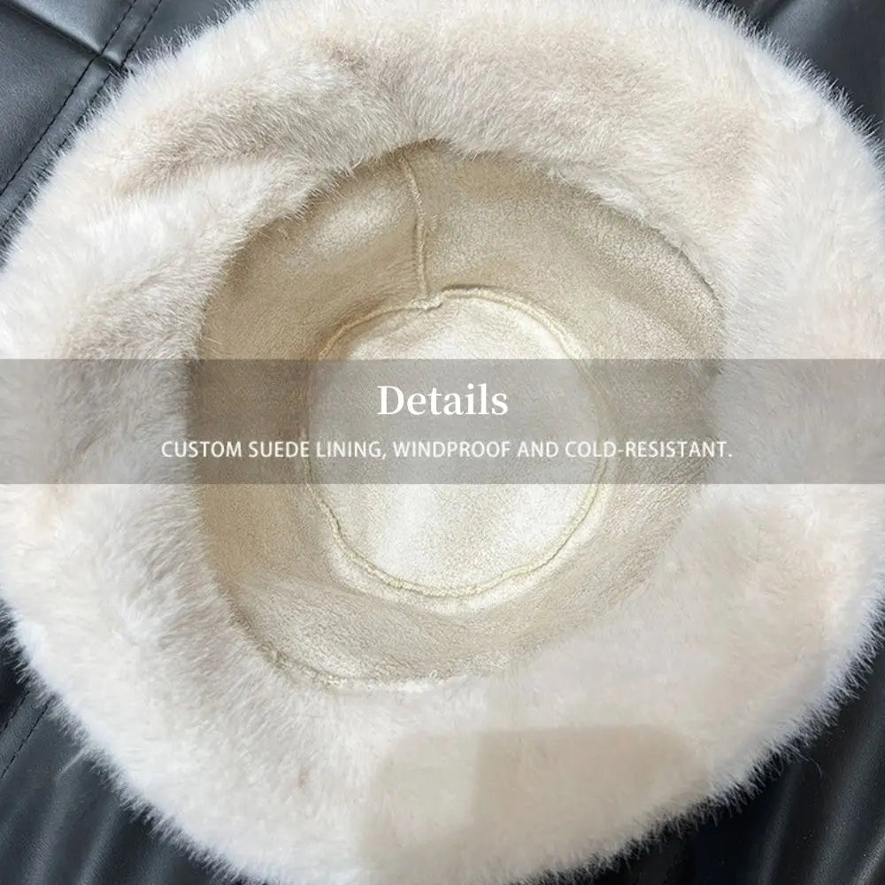 Windproof Warm Female Panama Caps Solid Fashion Bucket Hat
