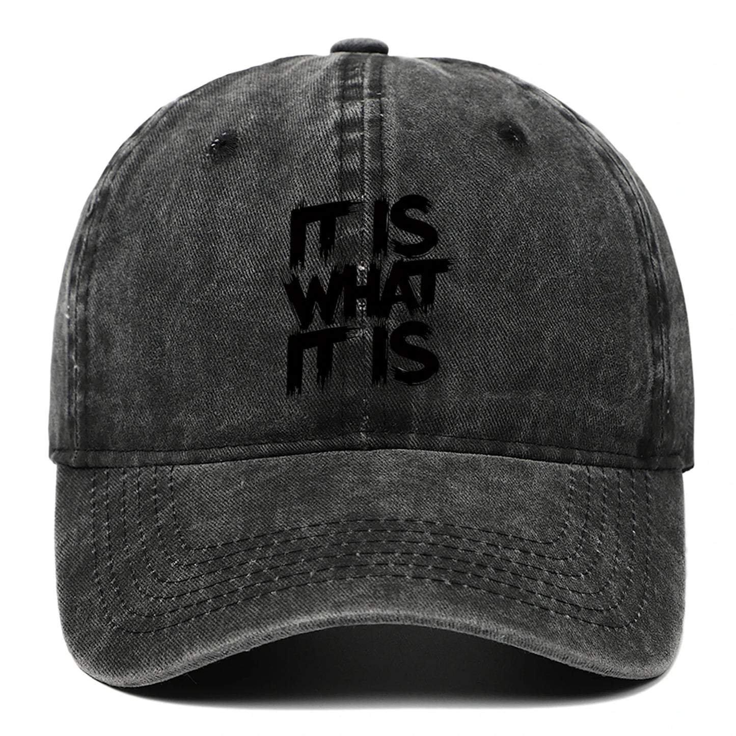 Black Letter Printed Baseball Caps For Men And Women