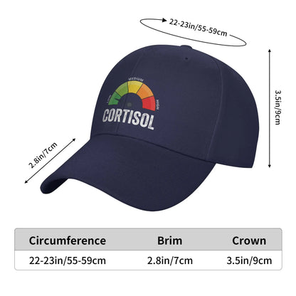 Low Cortisol Levels V Hats Stylish Baseball Cap