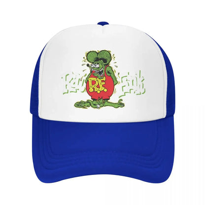 Custom Fashion Unisex Anime Cartoon Rat Fink Baseball Cap