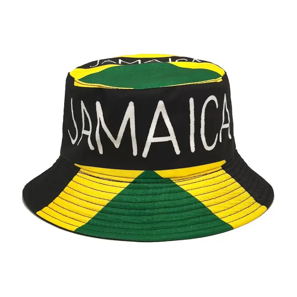 Flag Print Cheer Hat Bucket Hat