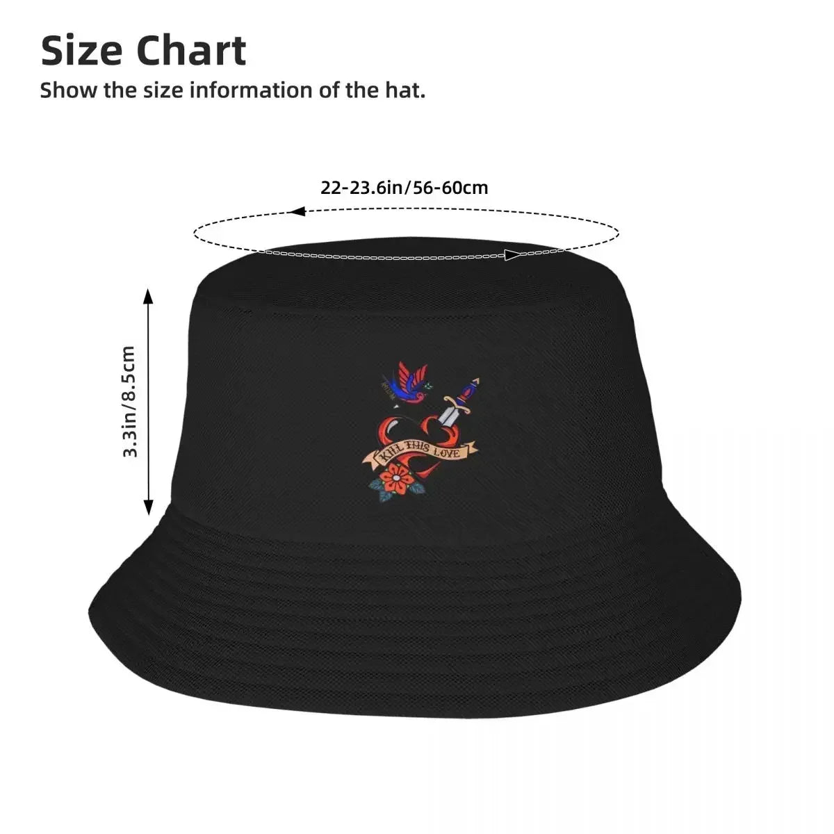 LOVE Bucket Hat Custom Hat New In Hat Wild Ball Trucker Ladies Men's