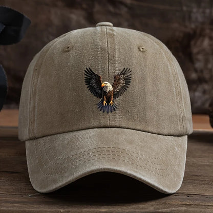 A Winged Eagle Print Baseball Cap For Men's Outdoor Hat