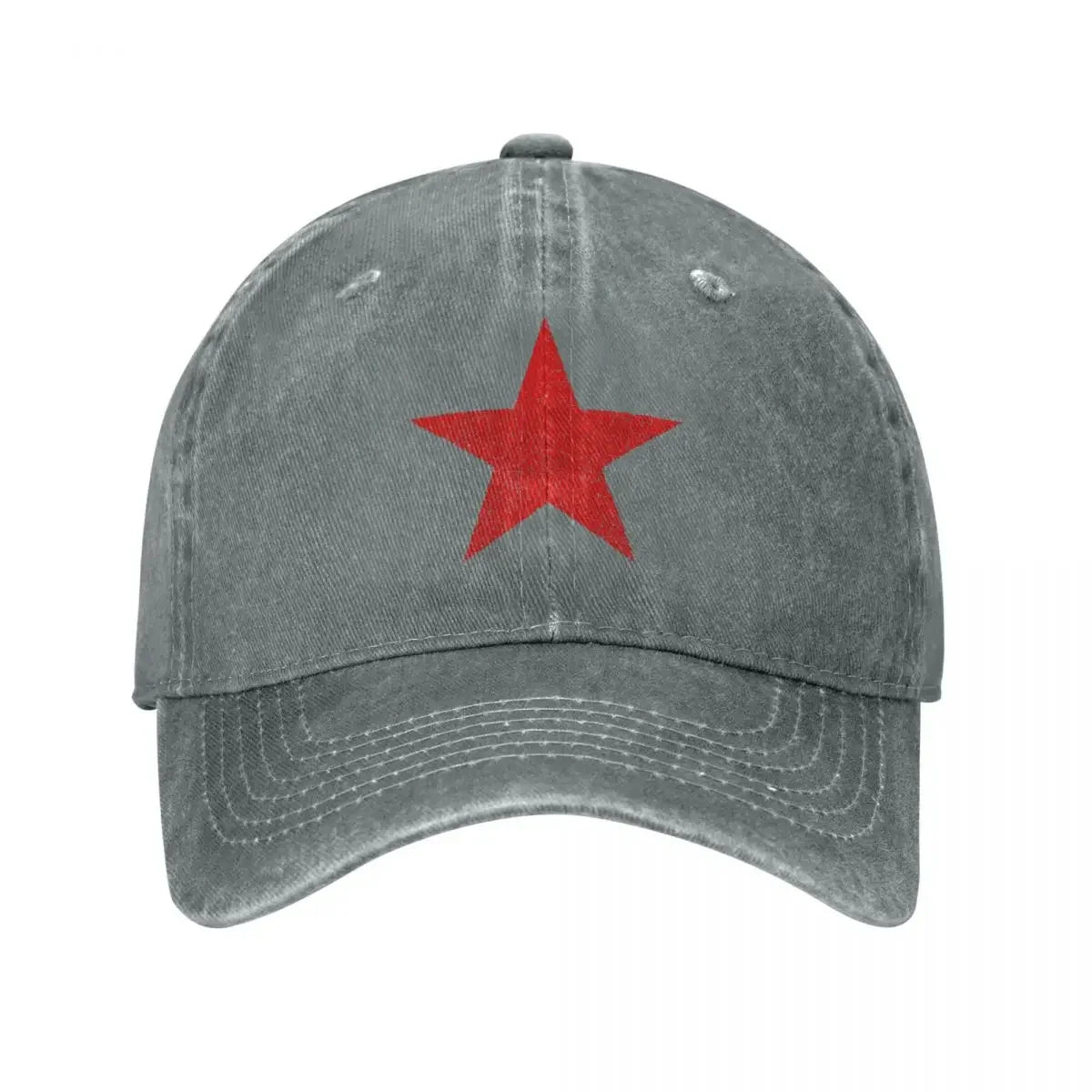 CCCP Russian Red Star Baseball Cap Vintage Distressed Denim Sun Cap For Men Women
