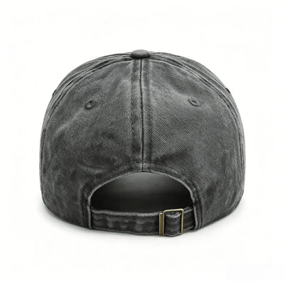 JESUS HAS YOUR BACK Printed Washed Cotton Adjustable Baseball Cap