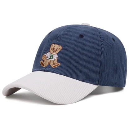 Adorable Teddy Bear Embroidery Baseball Hats Outdoor