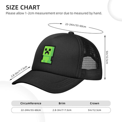 Pixel Creepers Trucker Caps Unisex Dad Hat Sun Hats Dad Hat Baseball Caps