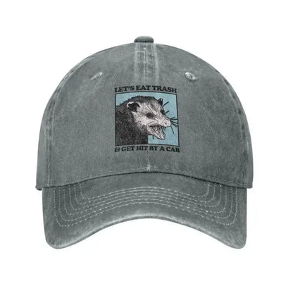 Let's Eat Trash Get Hit By A Car Baseball Cap Hip Hop Women Men