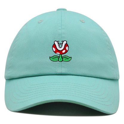 Piranha Plant Dad Hat Embroidered Cartoon Cute Mushroom Baseball Cap