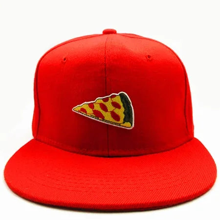 Four Seasons Personality Pizza Embroidery Cotton Baseball Cap For Men And Women