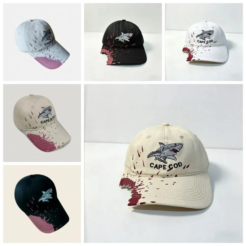 Shark Bite Embroidered Baseball Cap