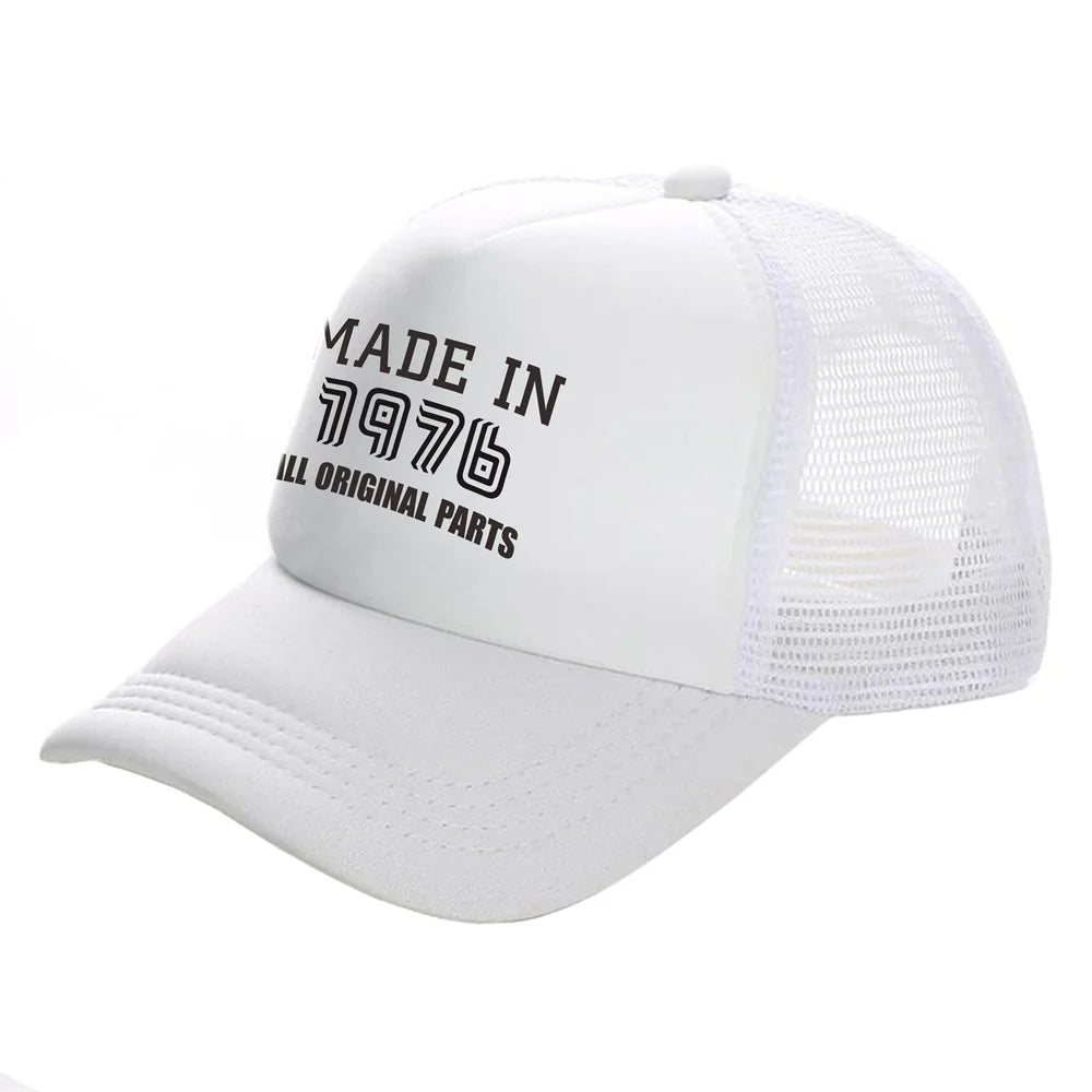 Made In 1976 All Original Parts Man Baseball Caps