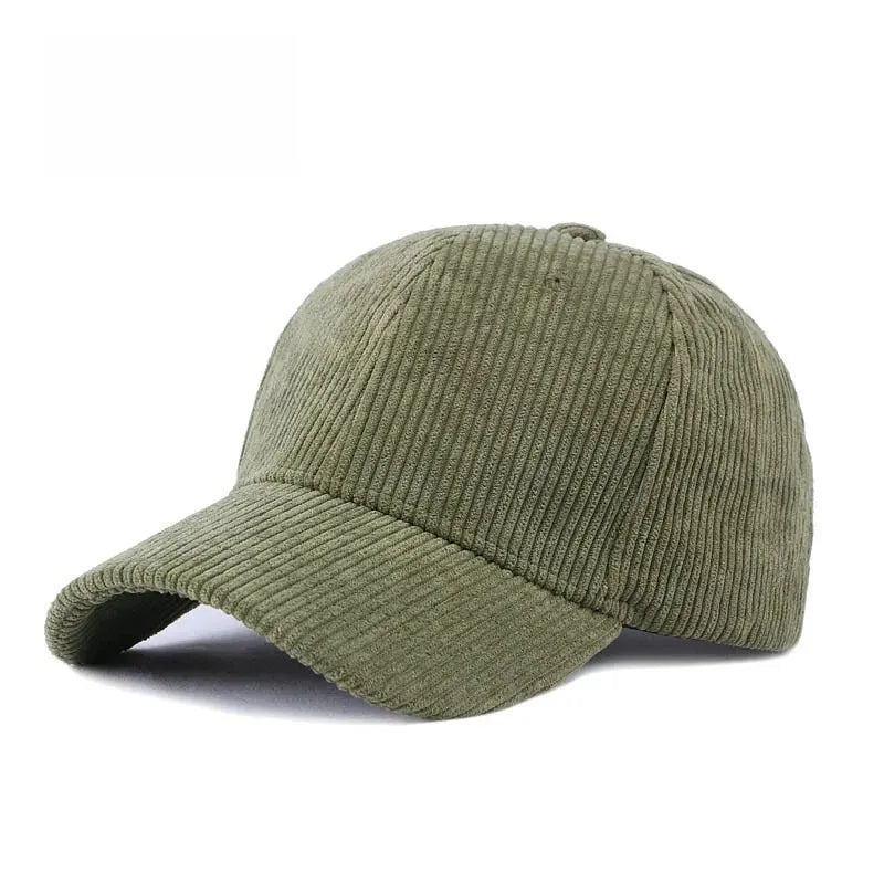 Autumn Winter Baseball Cap Women Corduroy Winter Hats For Women