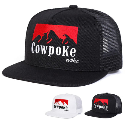 Unisex Letter Embroidery Hip-hop Net Hats